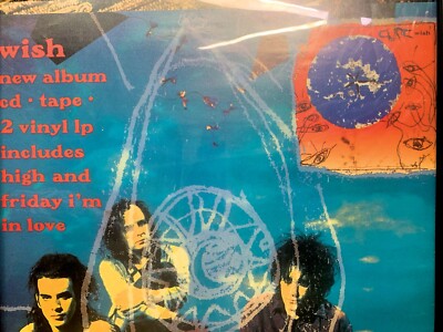 The Cure Original Wish Promo Poster | eBay