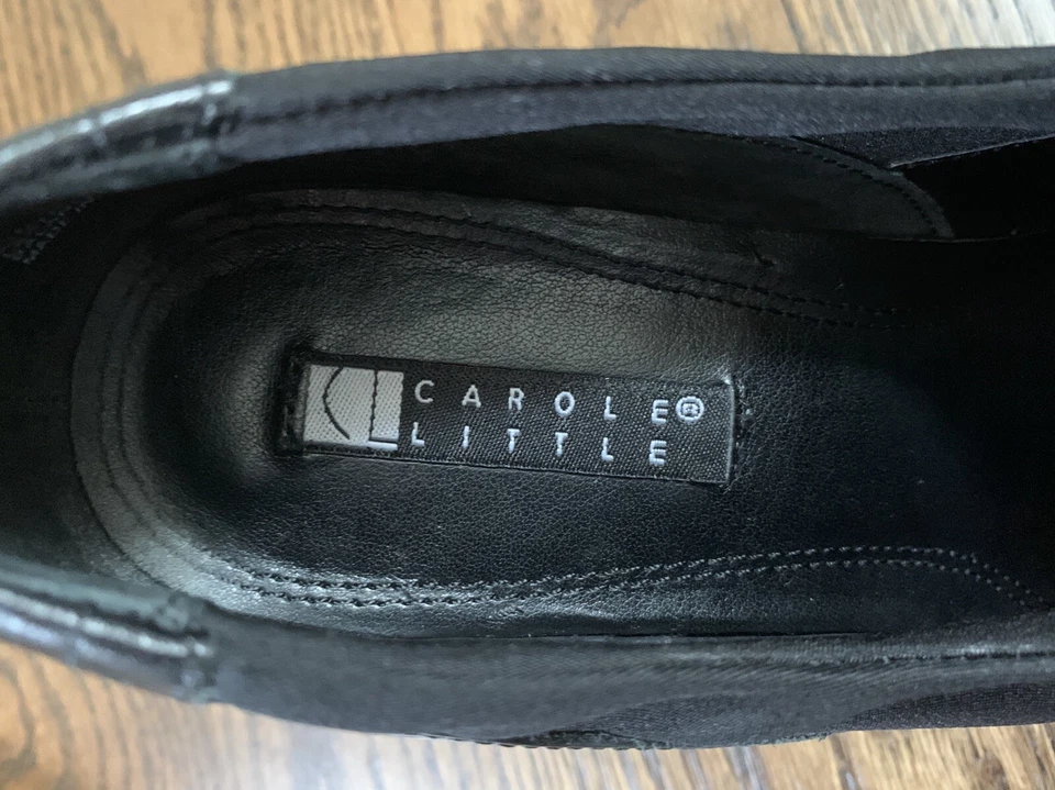 Zapatos de tacón de cuero CAROLE LITTLE para mujer talla 7,5 punta puntiaguda estilo es Doogie Foto 3 de 4