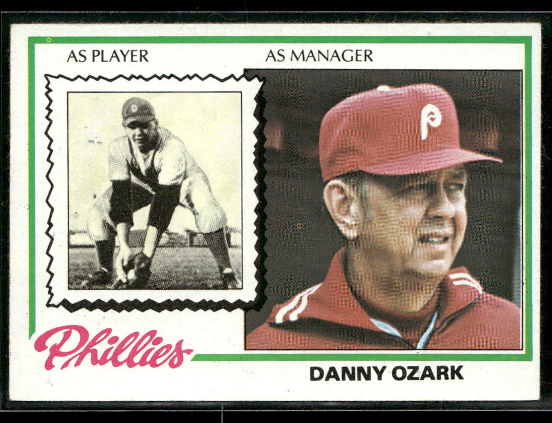 1978 Topps Danny Ozark 631 Philadelphia Phillies Poor
