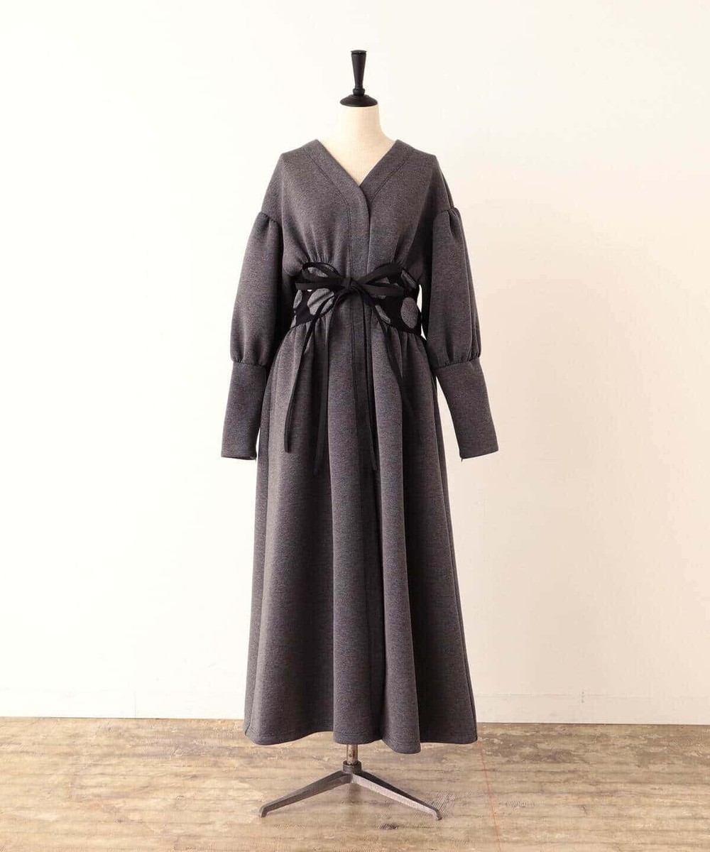 ワンピース CATHRI Dot Dress Coat ASK availability First) BEAMS CATHRI ECOPET KINT Dot Dress Coat