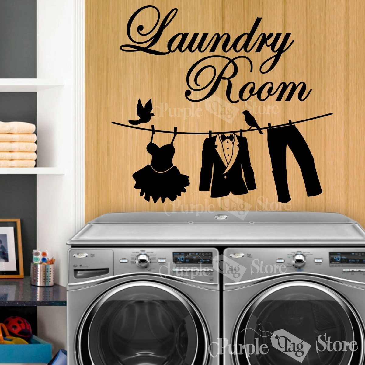 Modern Laundry Room Wall Decals Laundry Value Wall Decals