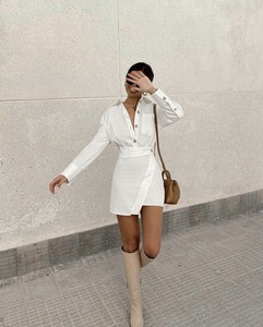 white shirt dress zara