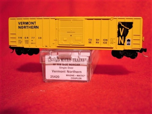 Coche de caja lateral acanalado KD 25420 VERMONT NORTH 50' #7739 'NUEVO' ESCALA N | Zustand: New