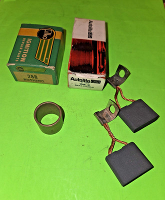 GENERATOR BRUSH SET & BUSHING 40-59 LINCOLN MERCURY FORD B4AZ-10969A 59-60 EDSEL