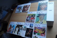 9 PAN Kunstzeitschriften 1/1990-12/1990, 9 Hefte + Schuber
