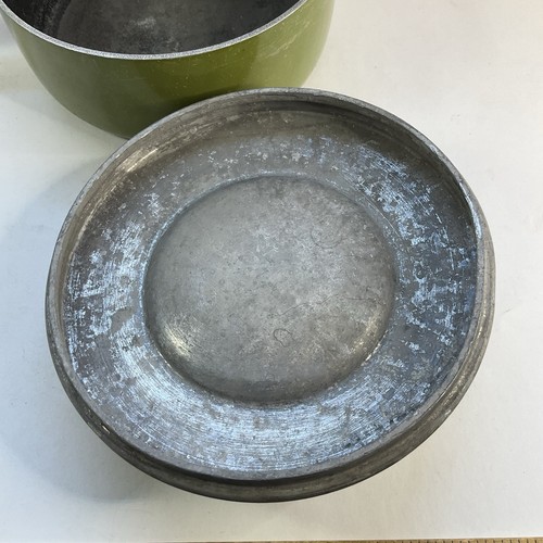 Vintage SEARS Aluminum Saucepan Cookware 1 1/2 Qt Avocado Green Made in USA - Picture 8 of 11