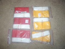 Lot of 6 Flag Football belts 3 Red 3 Yellow NIP