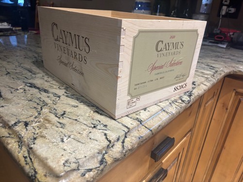 CAYMUS Vineyards Special Selection Wood Wine Box Crate 14.25 x 10.25.