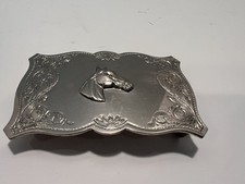 Lightweight Metal Horsehead Belt Buckle. Unbranded