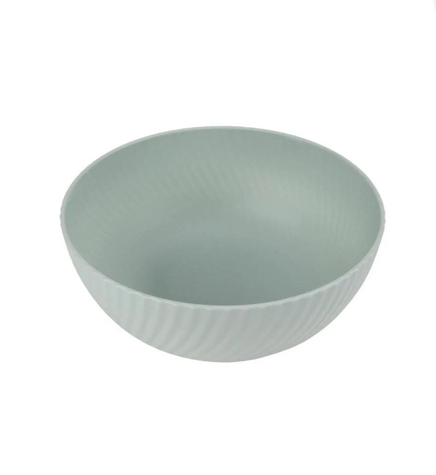 Set of 8 MAINSTAYS Plastic 38oz Cereal Bowls Round Textured BPA Free Teal - Image 2 of 4