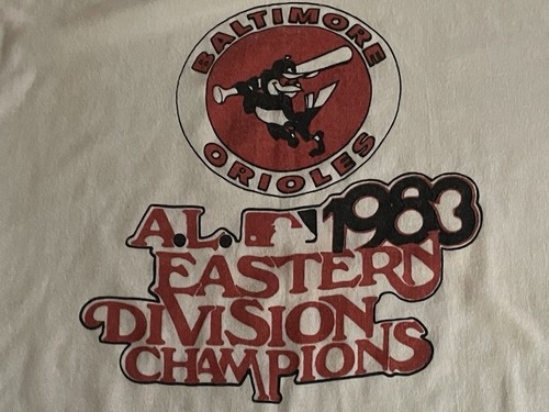 Maglia Baltimore Orioles AL 1983 Eastern Division Champions XL 46/48 - Foto 3 di 9