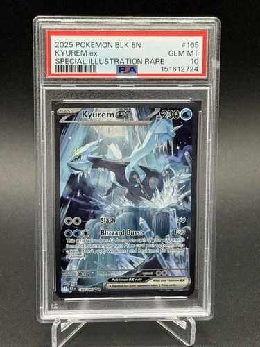 Pokemon Kyurem ex Special Illustration Rare 165/086 Sv: Black Bolt Holo PSA 10