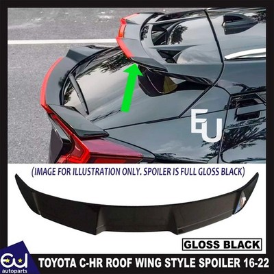 HECK DACHSPOILER KOFFERRAUM FLÜGEL ZIERLEISTE FÜR TOYOTA C-HR CHR 2016-2022 GLANZ SCHWARZ