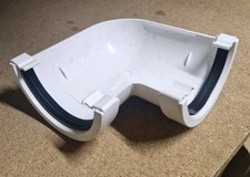 Kayflow Half Round 90 Degree White Gutter Corner