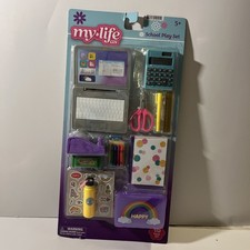 My Life As School Play Set for 18 Inch Dolls, Kids Accessories Toy