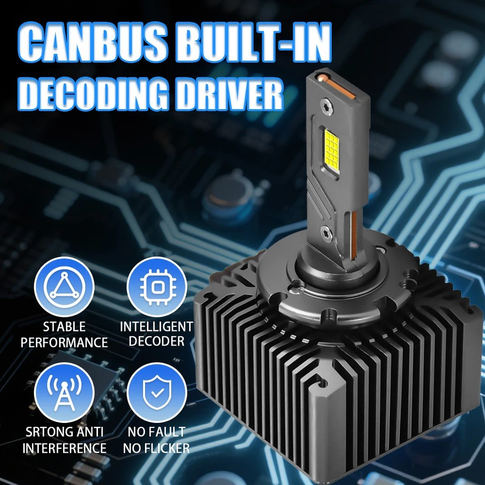 2x D1S/D1R Combo LED Headlights High Low Bulbs For BMW 740i 740Li 2011 2012-2015 - Image 3 of 4