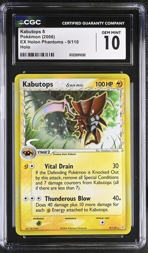 Kabutops δ graded CGC 10 for sale on eBay