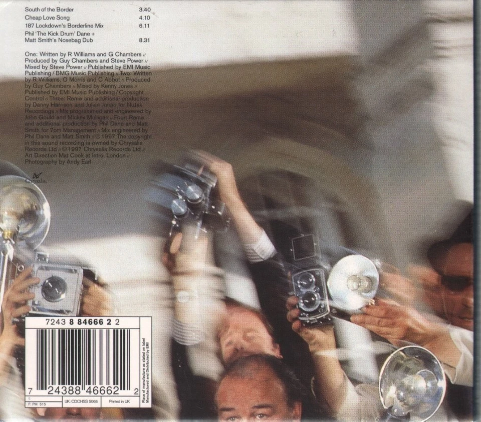 Robbie Williams South Of The Border CD UK Chrysalis 1997 Single In Digipak Mit - Bild 2 von 2