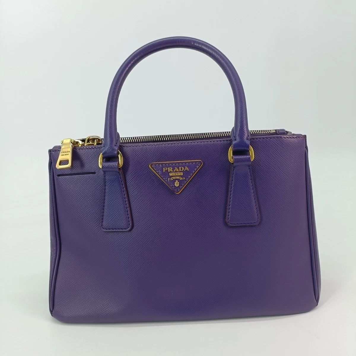 PRADA Leather Exterior Purple Bags & Handbags for Women for sale