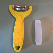 Stainless Steel Corn Cob Peeler Stripper Remover Kitchen Cutter Tool w/ Cover