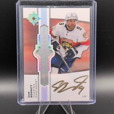 Upper Deck Ultimate Collection Ultimate Emblems Auto Sam Bennett UE-SB Panthers