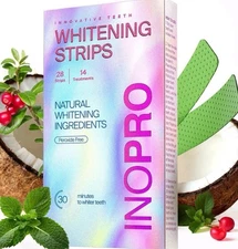 InoPro Teeth Whitening Strips 14 Treatments Kit - 28 Strips New/Sealed MSRP $46