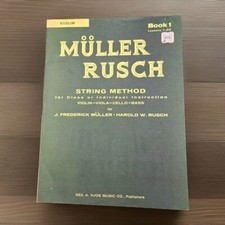 VIOLIN Music Book MULLER RUSCH Viola - Cello - Bass VINTAGE