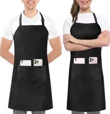 2 pcs Mandiles Contra El Agua Delantal Para Cocina Mujer Hombre Multiuso