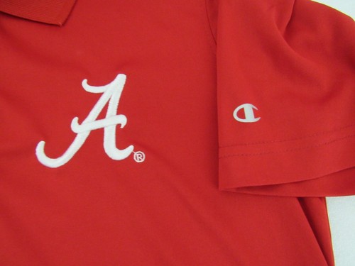 Alabama Crimson Tide - Champion College - Burgundy- Sports Polo Shirt S - Picture 3 of 4
