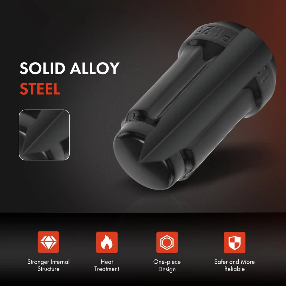 21x Tuerca de rueda delantera y trasera M12-1.25 para Nissan Rogue Sentra Versa Pathfinder Foto 4 de 4