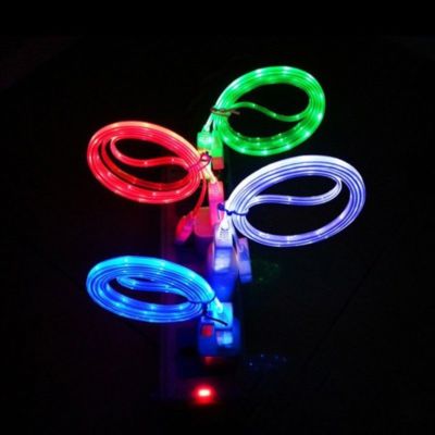 Typ C USB LED Light UP Schnell Ladekabel Sync Kabel für Samsung Note S10 S9 S8+ A5
