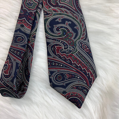 【Dior】Design multicolour Italian tie Vintage CHRISTIAN DIOR Monsieur Silk Tie Multicolor Abstract