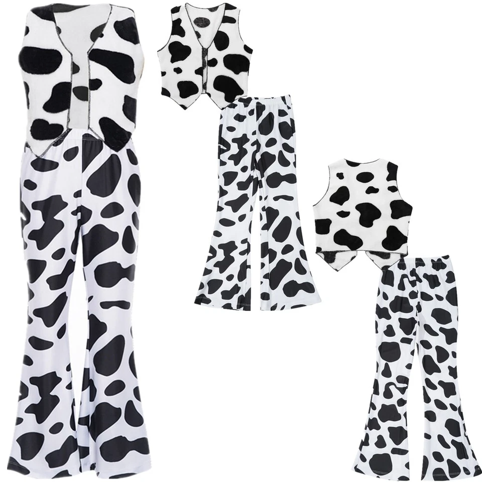 Niños Niñas Cosplay Conjunto Sin Mangas Vaquero Disfraz Frente Abierto Vaquera Disfraz Foto 3 de 4