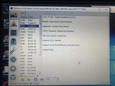 FORScan-ELM327 USB OBD2 Scannere+250 GB HHD+ Windows 7 Pro 64 Bit- Ford, Lincoln