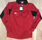 Mens teens Adidas football soccer referee shirt Ruby red and black Size small