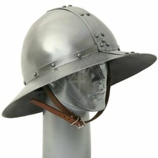 Cappello bollitore cavaliere medievale acciaio calibro 18 elmo guerriero costume natale regalo