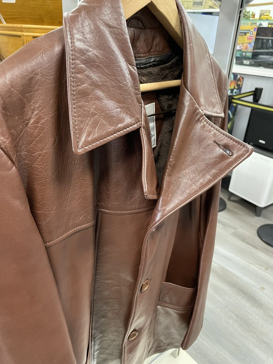 Vintage London Fog LEATHER Jacket Mens LARGE Size 40 -3 In 1- AMAZING CONDITIONS