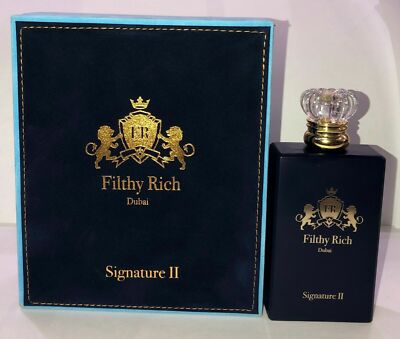 Filthy Rich Dubai Signature II 4.2 OZ EDP for men (Plus 1 surprise perfume free)