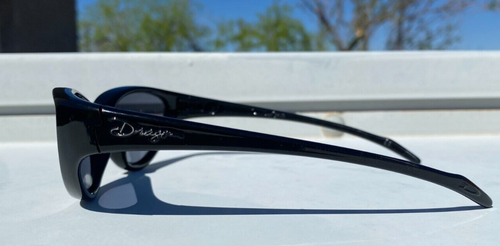 Dragon "Lure" Sunglasses USA Made-All Black Wrap Frames Excellent Condition - Picture 4 of 11