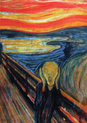 Kunstkarte Edvard Munch ''Der Schrei''