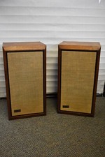 Set Of 2 Klh Model 5 Five Vintage Walnut Speakers