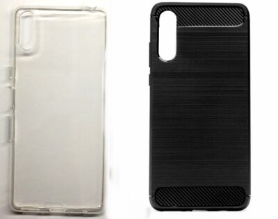Silikon Case für Sony Xperia L3 - Hülle Schale Tasche Cover Experia Carbon klar