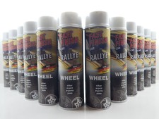 12x FAST FINISH CAR RALLYE FELGENSILBER SILBER FELGEN LACK KFZ LACKSPRAY 500ml
