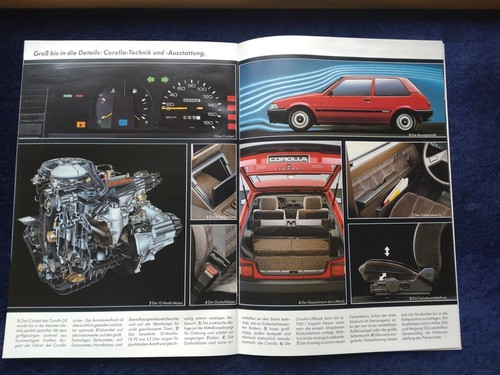 Toyota Corolla GT 16 V Liftback Limousine Compact Prospekt 2.1986 - Picture 8 of 12