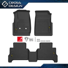 Floor Mats Fit For 15-22 Chevy Colorado Crew Cab/ GMC Canyon Full Set Liners TPE