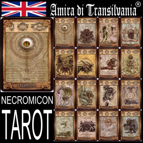 Necronomicon tarot rzadki limitowana ręcznie robiona edycja Lovercraft okultystyczny pogański wiccan - Zdjęcie 1 z 12