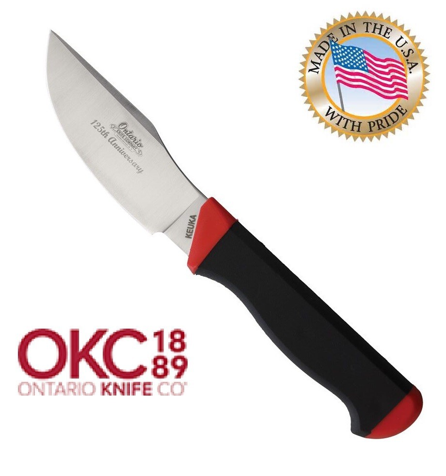 Ontario Hunting knife Keuka Hunter 125th anniversary with Leather