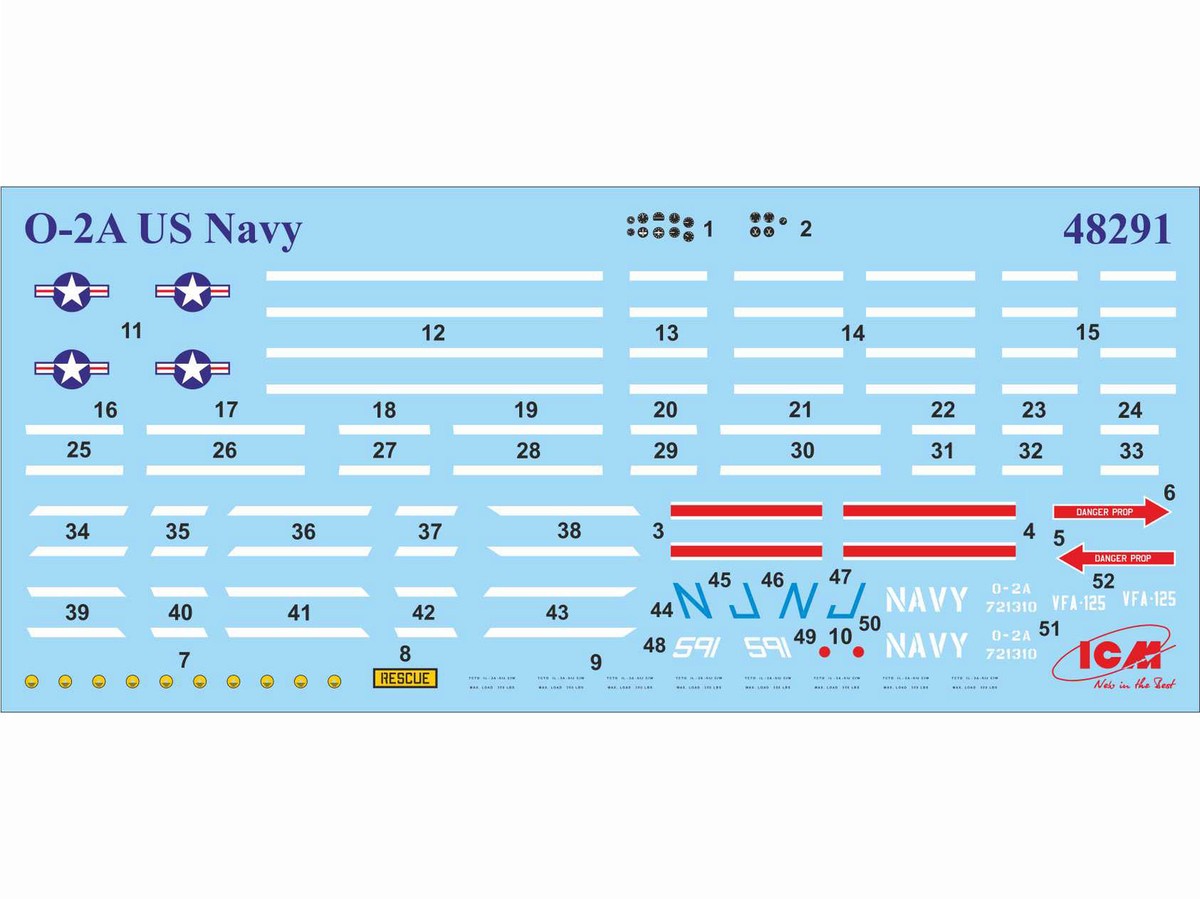 ICM 48291 1:48 Cessna O-2A US Navy Service scale model kit