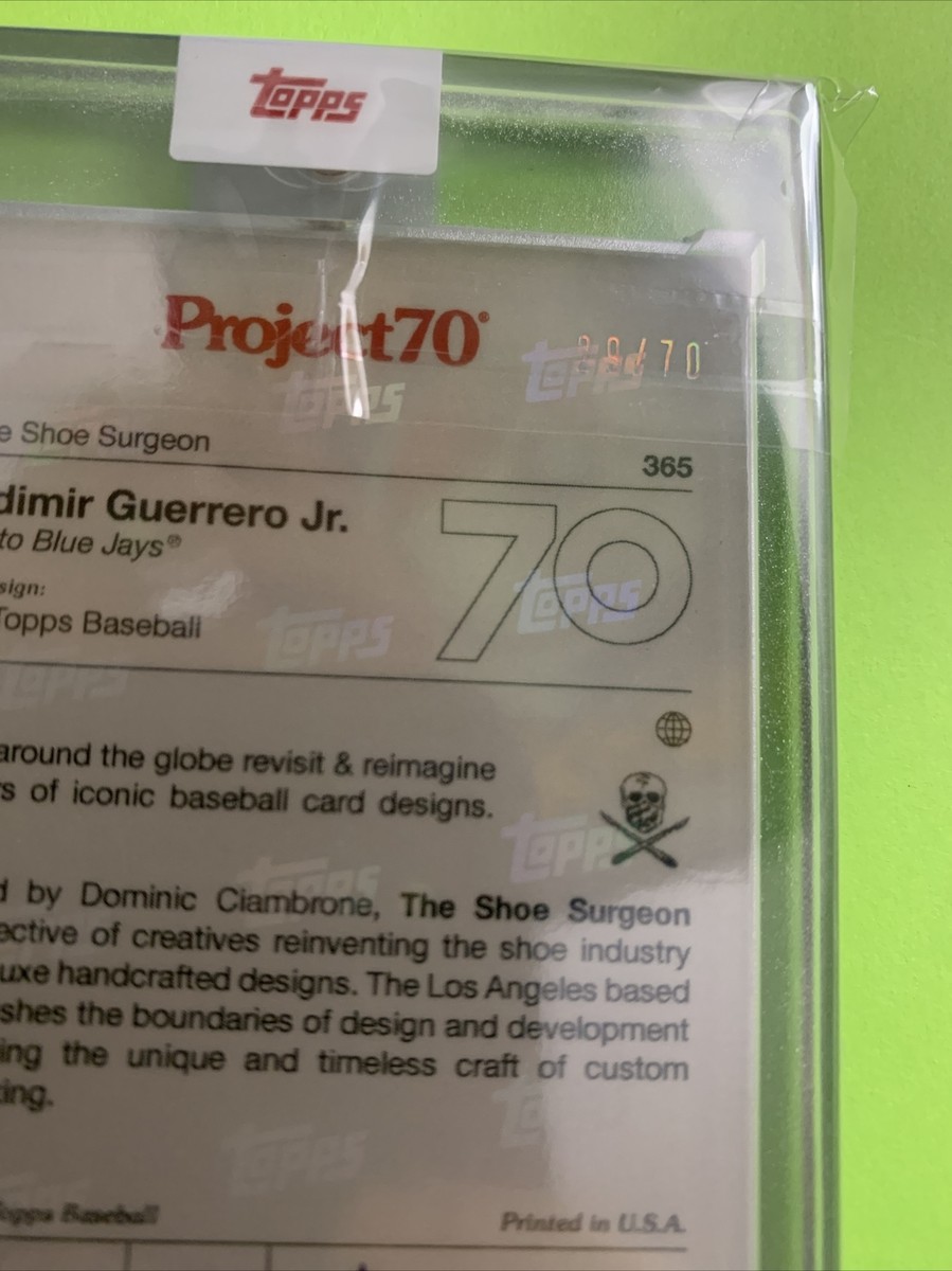 Topps Project 70 Vladamire Guerrero Jr. Foil 29/70 #365 | eBay Topps Project 70 Vladamire Guerrero Jr. Foil 29/70 #365 | eBay