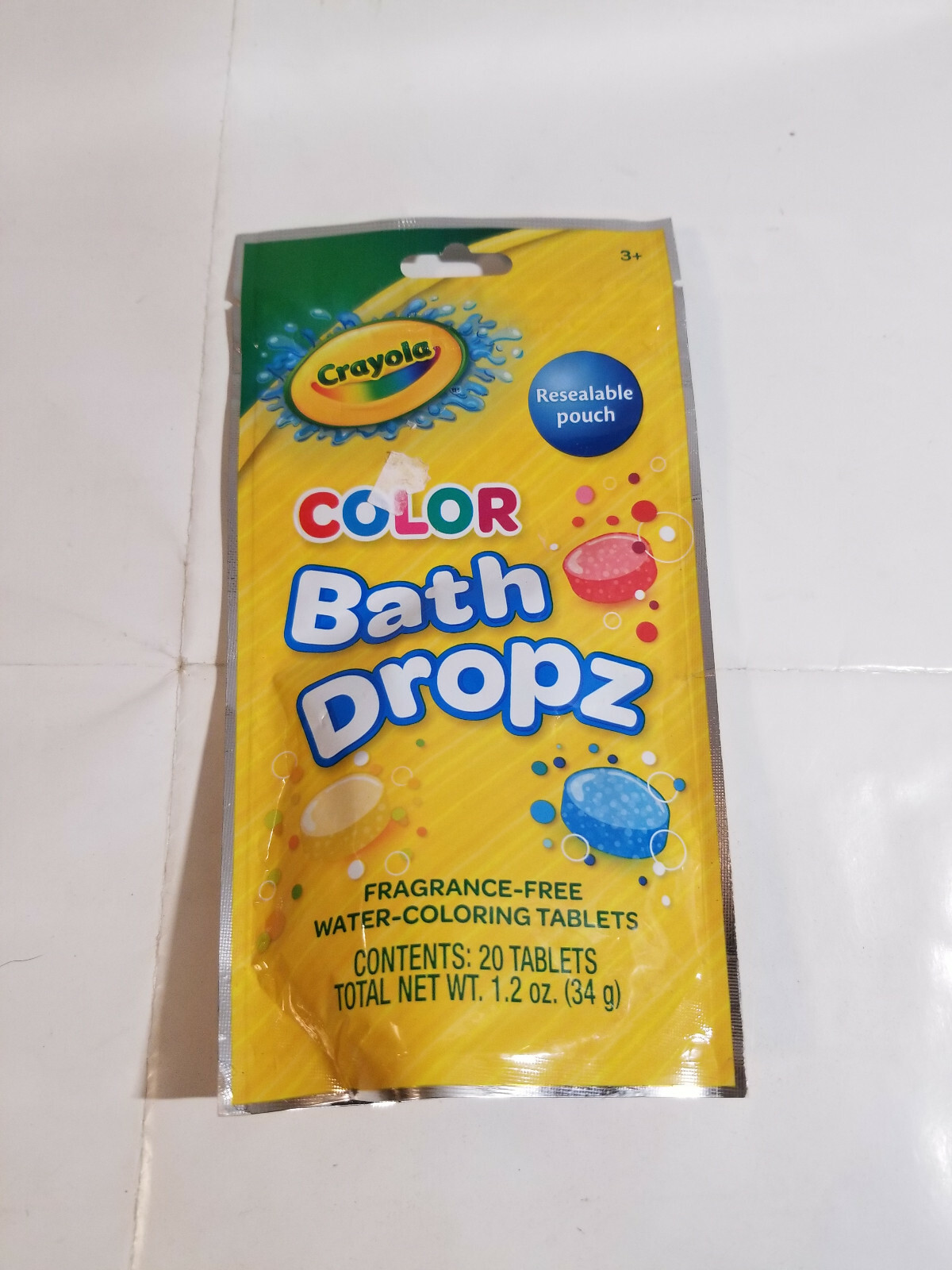 Resealable Crayola Color Bath Dropz 20 Each Pack NEW
